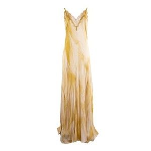 Elisabetta Franchi Maxi Dress With Delicate Lace Detailing - NWT